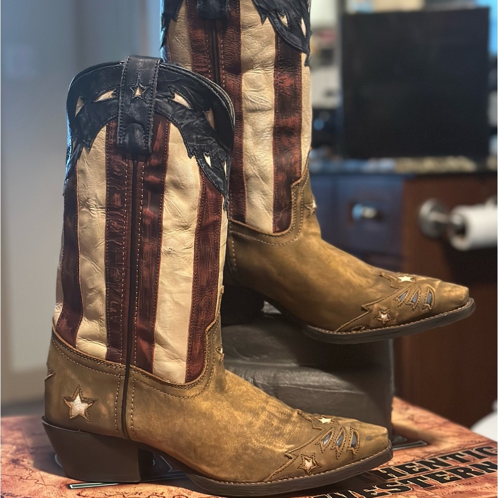 Women’s Authentic Western Boots- American Flag Boots